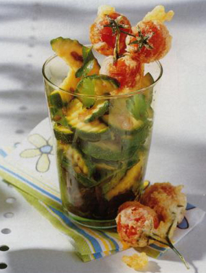 Courgettes, Salade de courgettes au basilic Courgettes, Salade de courgettes au basilic